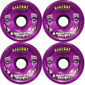 TGM Skateboards Bigfoot Longboard Wheels 76MM 80A SHR Mountain Cruisers Translucent Purple