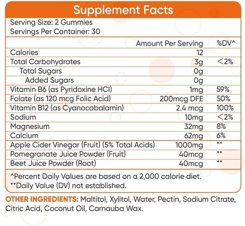 Keto ACV Gummies - Sugar-Free Gluten-Free Apple Cider Vinegar Supplement for Men Women (1000MG) in Saudi Arabia