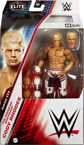 Mattel WWE Elite Action Figure & Accessories، كودي رودز مقاس 15.24 سم قابلة للتجميع مع 25 نقطة مفصلية، مظهر يشبه الحياة وأيدي قابلة للتبديل in Saudi Arabia