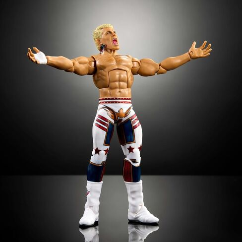 Mattel WWE Elite Action Figure & Accessories، كودي رودز مقاس 15.24 سم قابلة للتجميع مع 25 نقطة مفصلية، مظهر يشبه الحياة وأيدي قابلة للتبديل in Saudi Arabia