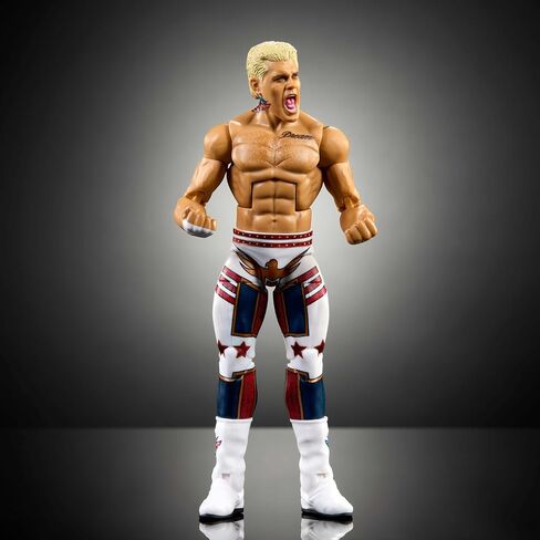 Mattel WWE Elite Action Figure & Accessories، كودي رودز مقاس 15.24 سم قابلة للتجميع مع 25 نقطة مفصلية، مظهر يشبه الحياة وأيدي قابلة للتبديل in Saudi Arabia