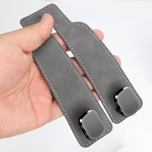 2PCS Car Seat Hooks for Headrest, Leather Car Seat Headrest Double Hook, Purse Hook for car,Car Back Seat Headrest Hooks for Handbags,Bags,car Hooks, Holder Car Organization Accessories in Saudi Arabia