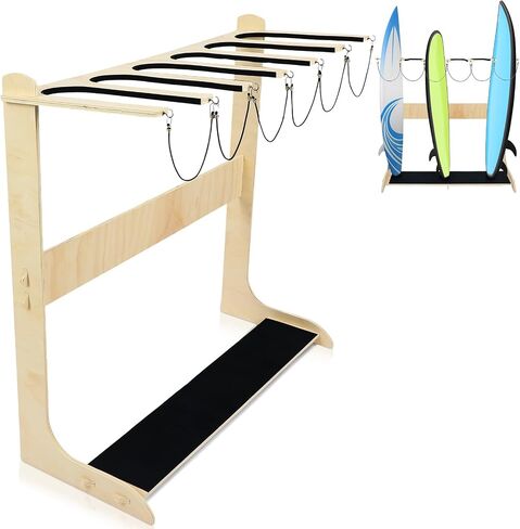 Freestanding Surfboard Rack Vertical Surfboard Storage Rack Skateboard Surfboard Stand Holder Indoor Surfboard Storage for Wakeboard Shortboard Longboard Display in Saudi Arabia