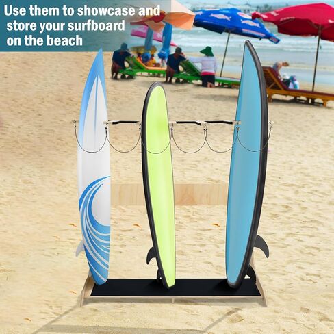 Freestanding Surfboard Rack Vertical Surfboard Storage Rack Skateboard Surfboard Stand Holder Indoor Surfboard Storage for Wakeboard Shortboard Longboard Display in Saudi Arabia