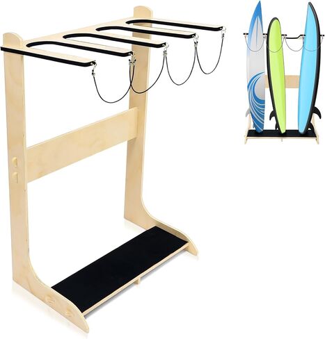 Freestanding Surfboard Rack Vertical Surfboard Storage Rack Skateboard Surfboard Stand Holder Indoor Surfboard Storage for Wakeboard Shortboard Longboard Display in Saudi Arabia