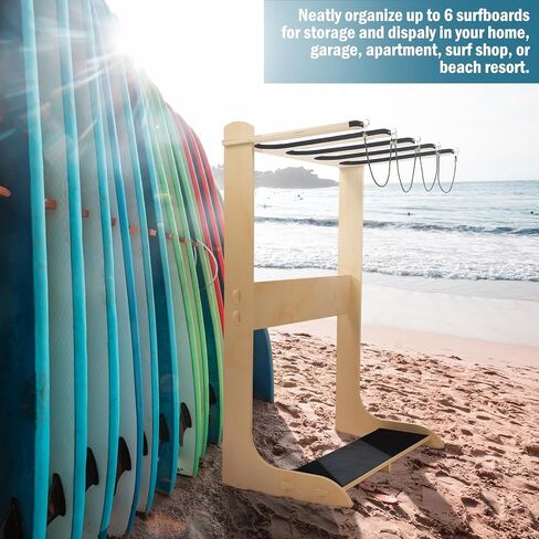 Freestanding Surfboard Rack Vertical Surfboard Storage Rack Skateboard Surfboard Stand Holder Indoor Surfboard Storage for Wakeboard Shortboard Longboard Display in Saudi Arabia