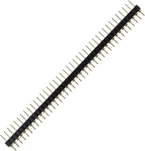 VG_S 10 pcs. 40 pin 2.54mm Gold Plated Male 40 Pin Single Row Straight Round Pin Header Strip in Saudi Arabia