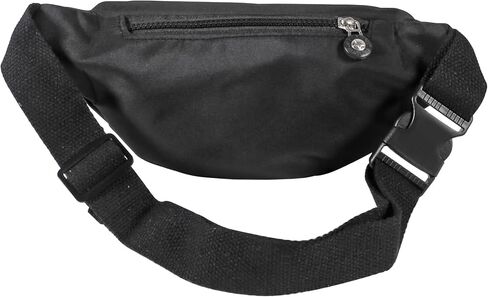 Large Crossbody Fanny Pack with 3-Zipper Pockets,Gifts for Enjoy Sports Festival Workout Traveling Running Casual Hands-Free Wallets Waist Pack Phone Bag Fits All Phones (Black) in Kuwait
