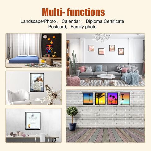 2 Pcs Flexible PVC Frames for Diamond Art, for 30*40 cm Diamond Painting (Need Trimming) , for 10x14inch Picture, Not Wood Frame, Self-Adhesive Magnetic Frame for Home Decor Wall Door Fridge (Black) in Saudi Arabia