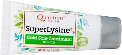 Quantum SuperLysine+ Cold Sore Treatment Ointment|Relieves Pain, Burning, and Itching|Cuts Healing Time in Half|0.25 Ounce in Kuwait