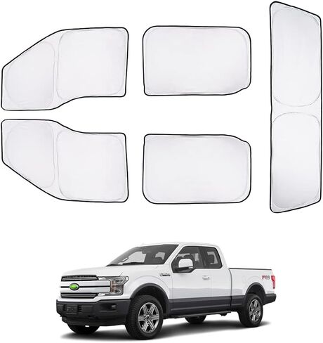 T TGBROS Custom Fit for Windows Sunshade Chevrolet Tahoe 2015-2020 Windshield & Full Rear & Side Window Full Set Car Sunshades All-Round Blocks UV Rays Keeps Your Vehicle Cool Foldable 8 Pieces in Saudi Arabia