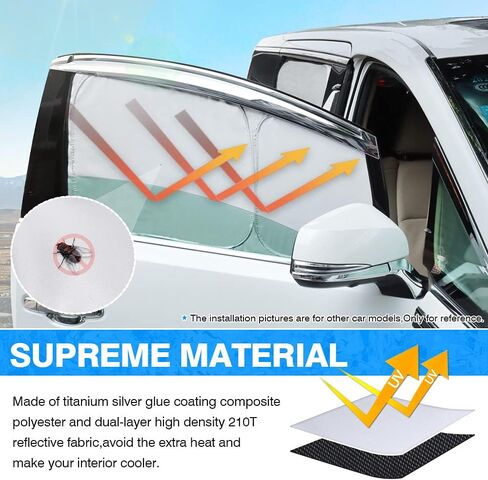 T TGBROS Custom Fit for Windows Sunshade Chevrolet Tahoe 2015-2020 Windshield & Full Rear & Side Window Full Set Car Sunshades All-Round Blocks UV Rays Keeps Your Vehicle Cool Foldable 8 Pieces in Saudi Arabia