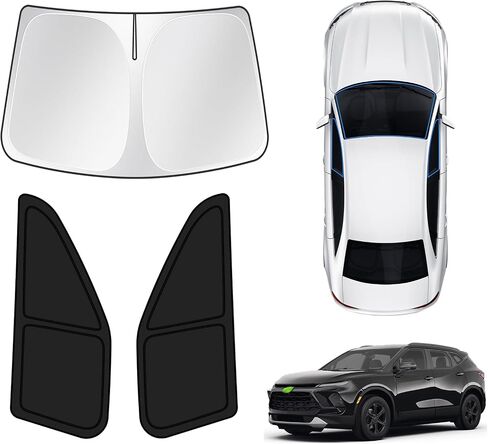 T TGBROS Custom Fit for Windows Sunshade Chevrolet Tahoe 2015-2020 Windshield & Full Rear & Side Window Full Set Car Sunshades All-Round Blocks UV Rays Keeps Your Vehicle Cool Foldable 8 Pieces in Saudi Arabia
