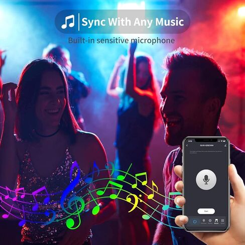 6 Pack E12 Smart Bulbs, Alexa WiFi Candelabra Smart Light Bulbs 5W 2700K-6500K Color Changing Dimmable RGBCW, Music Timer Ceiling Fan Smart B11 Candle Base Small LED Light Bulb, 2.4GHz WiFi in Kuwait