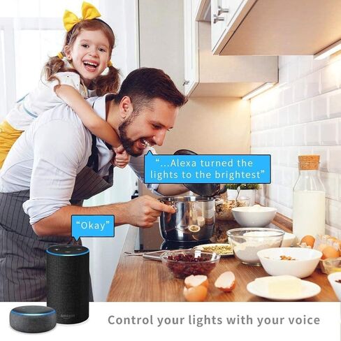 6 Pack E12 Smart Bulbs, Alexa WiFi Candelabra Smart Light Bulbs 5W 2700K-6500K Color Changing Dimmable RGBCW, Music Timer Ceiling Fan Smart B11 Candle Base Small LED Light Bulb, 2.4GHz WiFi in Kuwait