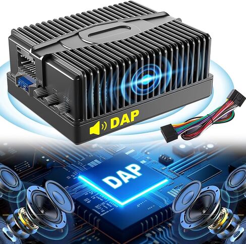 Car Audio Stereo Amplifier Class D Digital for Aftermarket Android Radio Modified Speakers Audio Sound Processor, Non-Destructive Installation,Small volumn,HiFi Vocals in Saudi Arabia
