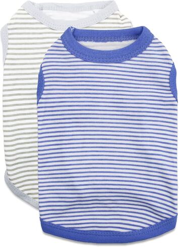 DroolingDog Dog Shirts Small Dogs Clothes Soft Breathable T Shirt, Medium, Pack of 2 in Saudi Arabia