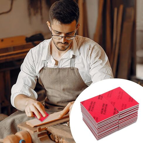 24 Pcs 320-2500 Grit Sanding Sponge Set, Ultra Fine Foam Sanding Pads, Wet Sanding Paper, Sanding Sponges for Wood, Drywall Sanding Sponge, Soft Foam Sand Block for Model, Metal, Furniture Polishing in Saudi Arabia