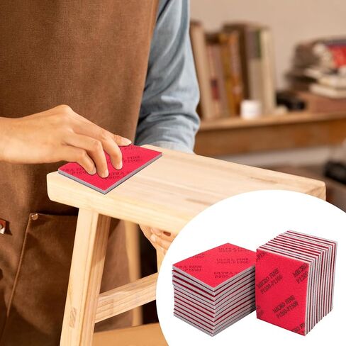 24 Pcs 320-2500 Grit Sanding Sponge Set, Ultra Fine Foam Sanding Pads, Wet Sanding Paper, Sanding Sponges for Wood, Drywall Sanding Sponge, Soft Foam Sand Block for Model, Metal, Furniture Polishing in Saudi Arabia