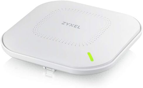 Zyxel WiFi 6E AXE7800 Wireless Gigabit Enterprise Access Point | Tri-Band Operation | Smart Antenna |2.5G Uplink | Mesh |Cloud, App, Direct or Controller MGMT | POE++ | Nebula Pro Pack | WAX640S-6E in Saudi Arabia