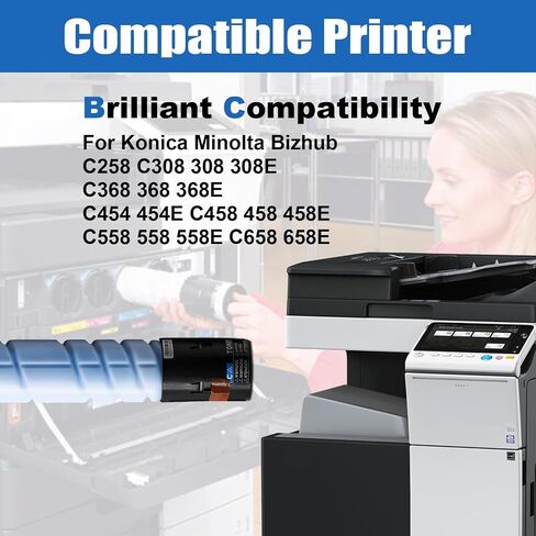 TN324 TN514 Toner Cartridge Replacement for Konica Minolta TN-324 TN 324 TN-514 TN514Compatible with Bizhub C258 C308 C368 Printer (28000 Pages, Magenta) in Saudi Arabia
