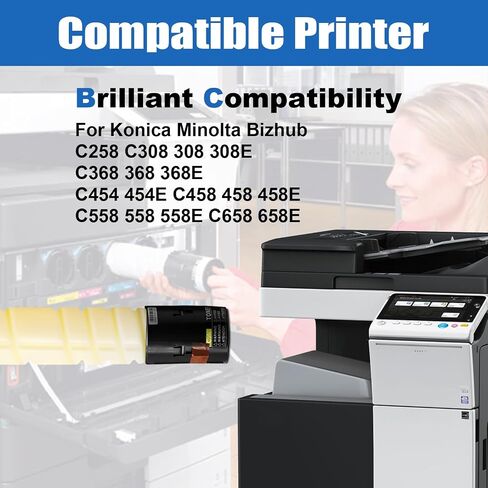 TN324 TN514 Toner Cartridge Replacement for Konica Minolta TN-324 TN 324 TN-514 TN514Compatible with Bizhub C258 C308 C368 Printer (28000 Pages, Magenta) in Saudi Arabia