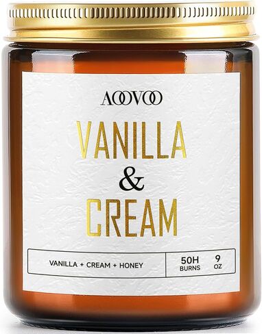 AOOVOO Sandalwood Oud Candle - Sandalwood Candle, Scented Candles, Soy Candles, Aromatherapy Candle, Soy Wax Candle, Candle for Home Scented, 9oz in Saudi Arabia