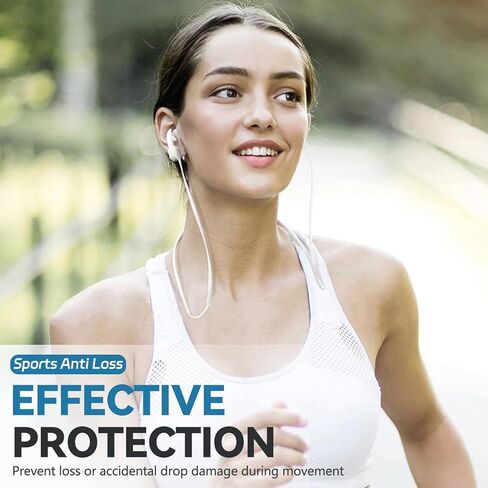 أشرطة مغناطيسية قوية للغاية مضادة للفقد لأجهزة AirPods، حبل رياضي من السيليكون الناعم الملون متوافق مع Airpods 1st 2nd 3rd Generation Pro 3 2 1، حبل حبل للرقبة - أسود in Kuwait