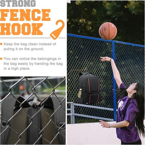 Basketball Backpack Sports Bag, with Independent Ball Compartment and Shoe Grid Suitable for Various Sports Fields in Kuwait