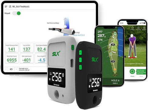 شاشة إطلاق SLX Hybrid Mini - تتبع بشكل فعال سرعة الكرة وسرعة النادي والمسافة وعامل السحق - جهاز GPS محمول للجولف عبر البلوتوث in Saudi Arabia