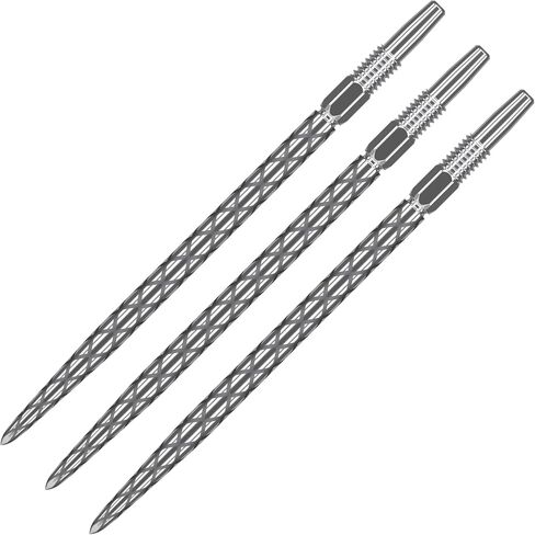 TARGET Darts Swiss Points, Diamond Pro Swiss Point Dart Tips (3 Pack Set of Tips) 40MM, Silver | Change Dart Points, Professional Darts Accessories in Saudi Arabia