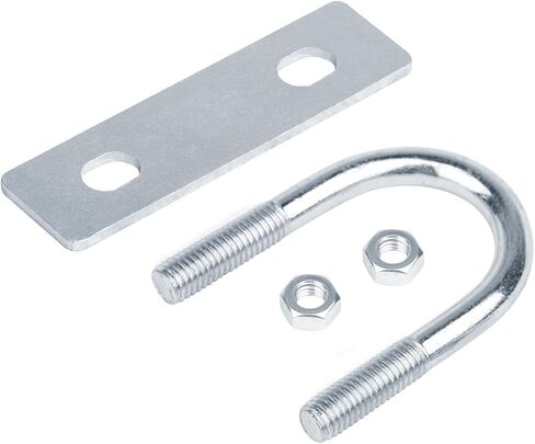 10 قطع من البراغي المستديرة على شكل حرف U بعرض داخلي 42 مم تقبل حجم الأنبوب الاسمي: 1-1/4 بوصة (أنبوب OD 1-5/8 بوصة)، طول 89 مم من الفولاذ مع صامولة ولوحة وقطر الخيط: 5/16 بوصة in Kuwait