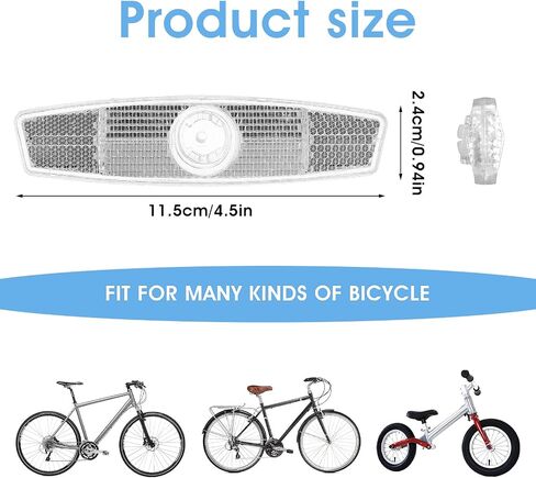 2 Pcs Bicycle Wheel Spoke Reflectors Bike Wheel Reflectors Bicycle Spoke Reflector Reflective Spoke Skins Bicycle Reflectors for Bikes for Night Cycling Handlebar Mountain Bike Road Bike Accessories in Saudi Arabia
