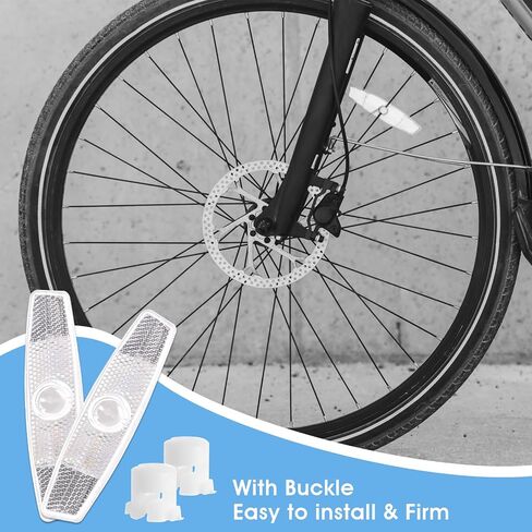 2 Pcs Bicycle Wheel Spoke Reflectors Bike Wheel Reflectors Bicycle Spoke Reflector Reflective Spoke Skins Bicycle Reflectors for Bikes for Night Cycling Handlebar Mountain Bike Road Bike Accessories in Saudi Arabia
