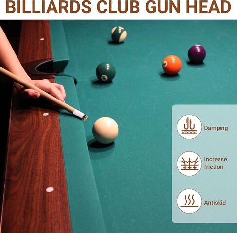 10 Sets Billiard Cues Tips Replacement Kit, 12mm Pool Cue Stick Ferrules with Screw On Pool Cue Tips, Pool Stick Tips is Practical and Convenient to Use in Saudi Arabia