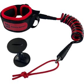 4ft 7mm Coils Bicep Bodyboard Leash, Adjustable Bicep Cuff for Kids and Adults, Bicep Sized Approx 235mm-360mm in Saudi Arabia