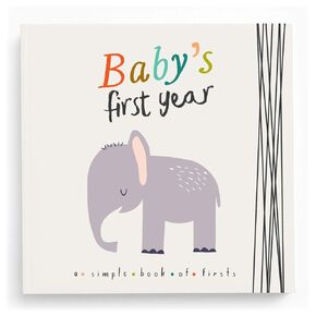 Lucy Darling Little Rainbow Baby Memory Book - First Year Journal Album To Capture Precious Moments - Milestone Keepsake For Boy Or Girl - Made In USA