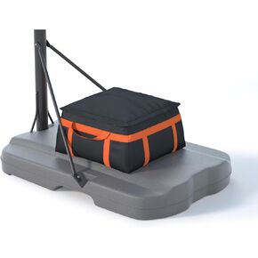 Basketball Hoop Sandbag - Heavy Duty Weighted Bottom Anchor for Basketball Hoops - 600D Oxford Fabric Waterproof Dustproof, Windproof, 17.7" D x 17.7" W x 9" H-Black
