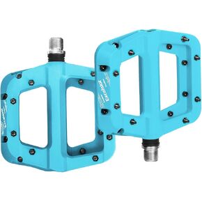 ZTTO MTB Pedals Mountain Bike Pedals Sealed Bearing Non-Slip Lightweight Nylon Fiber Bicycle Platform Pedals for BMX MTB 9/16"
