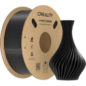 خيوط ألياف الكربون Creality 1.75 مم لـ K1C، خيوط طابعة ثلاثية الأبعاد مصممة للسرعة العالية 50-300 مم/ثانية، 1 كجم (2.2 رطل)/خيوط بكرة Hyper PLA-CF، دقة الأبعاد ± 0.03 مم (أسود)