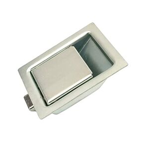 Southco 64-21-13 Push-to-Close Latch, Medium Size, Non-Locking, 7.9mm (.31 in) Grip, Steel, Zinc Plated, Bright Chromate