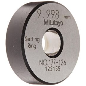 Mitutoyo 177-126 Setting Ring, 10mm Size, 10mm Width, 32mm Outside Diameter, +/-1.5Micrometer Accuracy