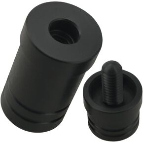 55x22mm Cue Connection Protector Pool Cue Joint Protector Black Plastic Pool Connection Threaded Cap Suitable for Players and Billiard Cues
