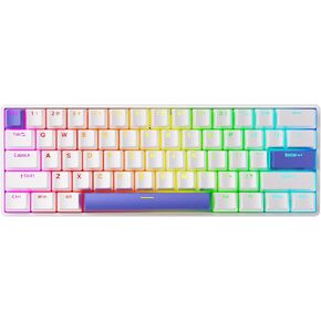 لوحة مفاتيح ميكانيكية للألعاب DrunkDeer G60 Rapid Trigger TKL لوحة مفاتيح مغناطيسية RGB PBT أغطية مفاتيح مدمجة 60% 61 مفتاح USB سلكية، أسود