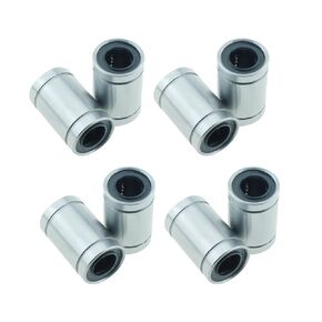 8PCS 8x15x24mm Silver LM8UU 3D Printer Linear Bearing Part Miniature Linear Bearing for 3D Printer Ultrasonic Packaging Machinery Injection Moulding Machine