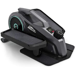 Bluefin Fitness Curv 2.0 | Curv Mini | Elliptical Cross Trainers | Seated Under Desk Elliptical Trainer | Exercise Step Machine | Adjustable Resistance | LCD Screen | Bluetooth | Black | Grey