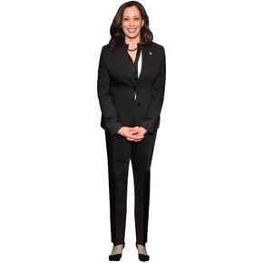 Kamala Harris Blue Suit Cardboard Standup - Life Size (Blue) - Made in USA