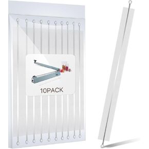 Flexzion Impulse Sealer Replacement Parts Repair Kits for Flexzion Impulse Heat Sealer 600W 20-inch Heat Sealers, PTFE & Heat Seal Strips, Replacement Elements, Pack of 10