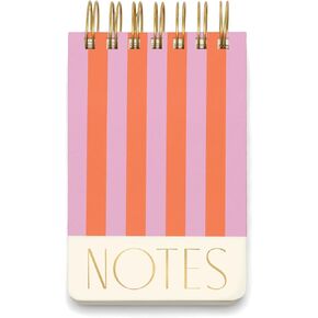 DesignWorks Ink Twin Wire Chunky Pocket Notepad Memo Book with 192 Perforated Sheets, 4" x 6", Wavy Stripes