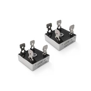 Bridge Rectifier 50A Series KBPC5004 KBPC5006 KBPC5008 KBPC5010 Sliver Metal Case … (KBPC5004)